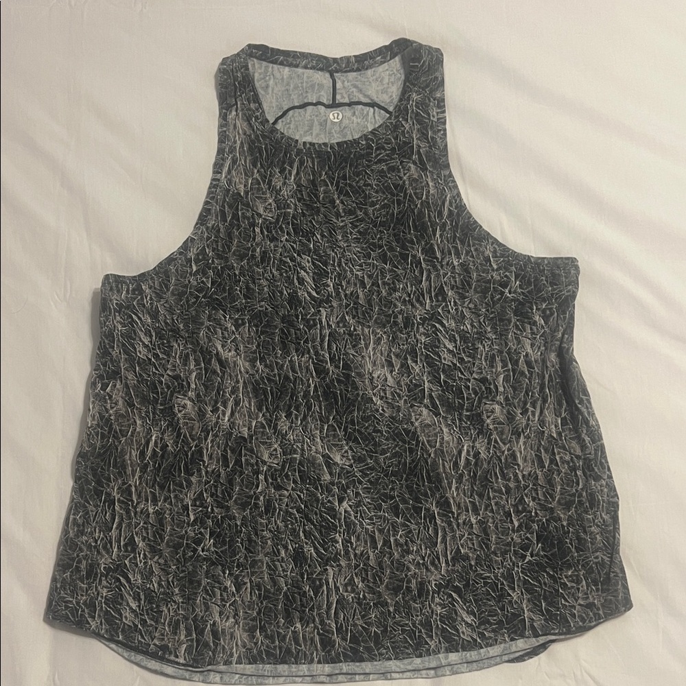lululemon athletica Black & Charcoal Textured Tank